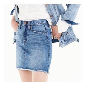 J. Crew Denim Mini Skirt